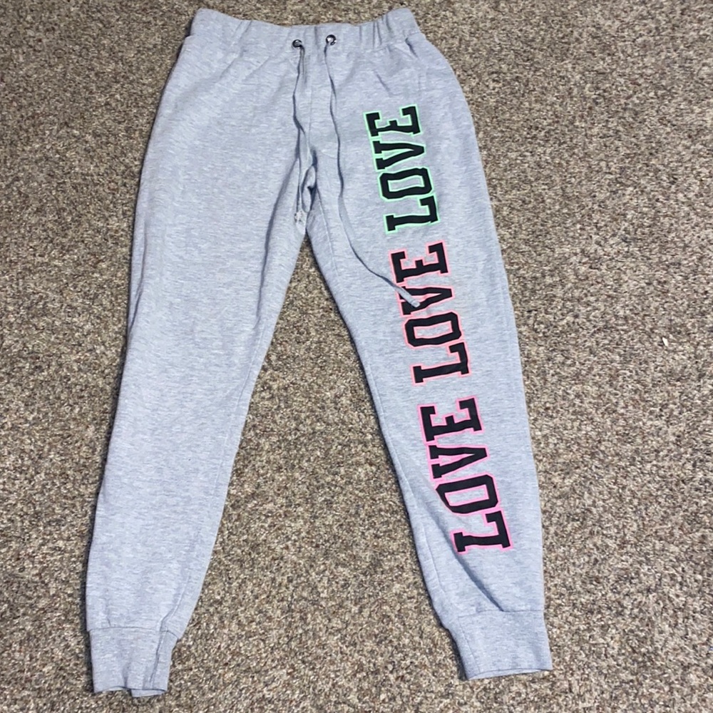 hot gal grey sweatpants womens small